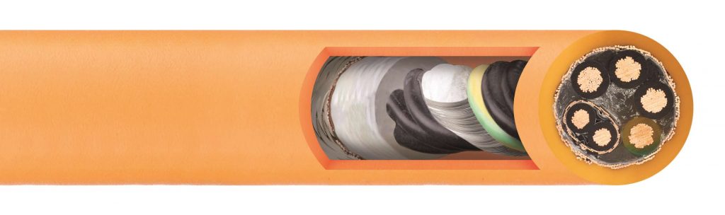 CF27.D with folded umbrella for easy processing 