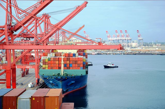various ship-to-shore cranes