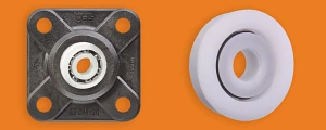 Flanged ball bearings