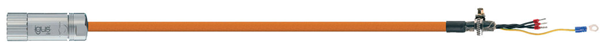 Harnessed servo cable